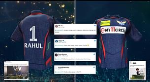 "Finally a blue jersey in the IPL" - Fans troll LSG for their latest jersey for IPL 2023
