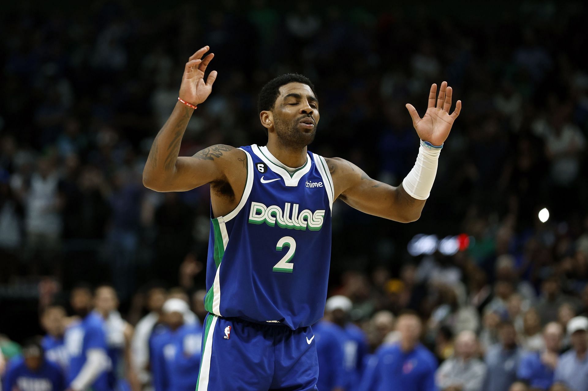 Dallas Mavericks star point guard Kyrie Irving