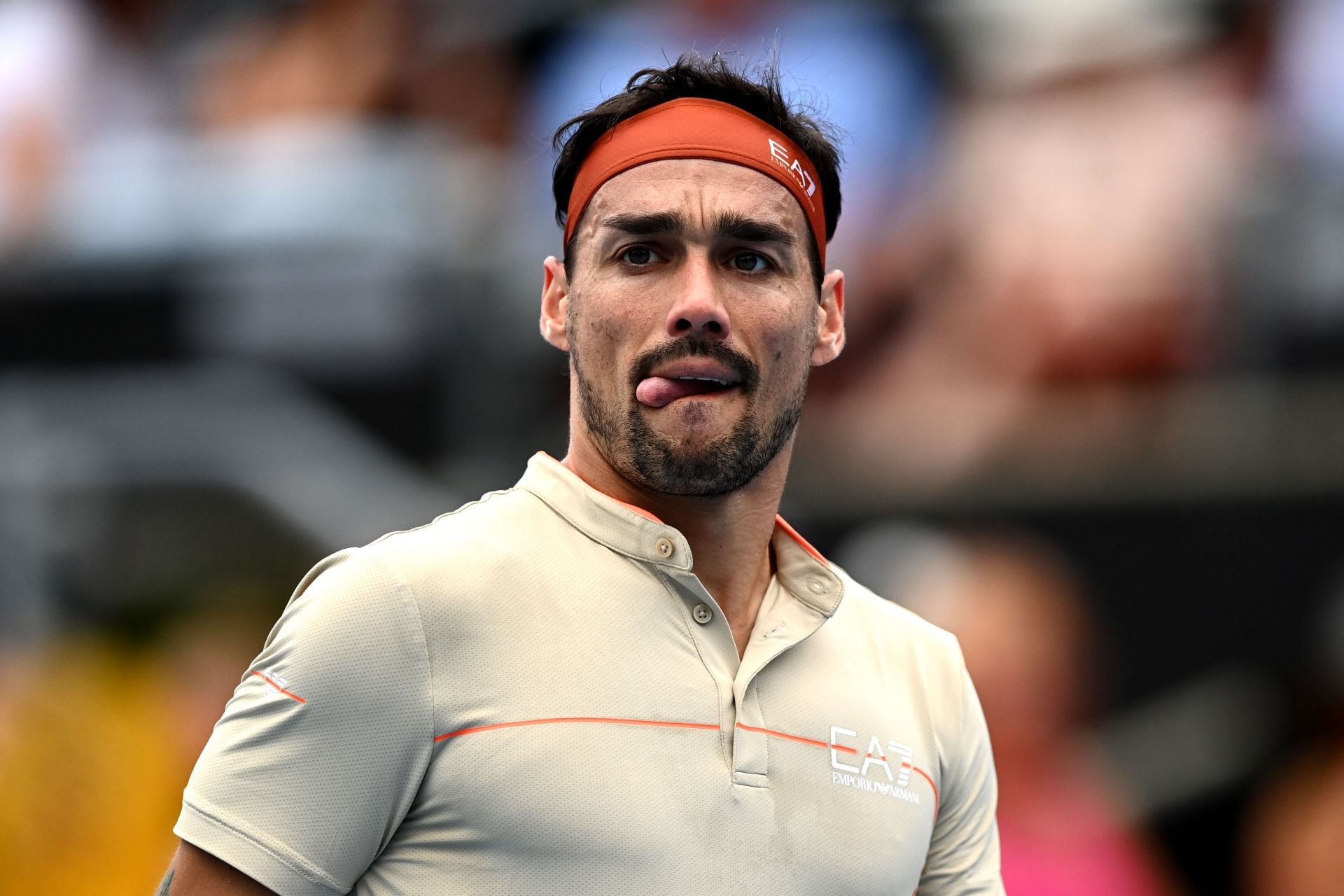 Fabio Fognini at the 2023 ASB Men&#039;s Classic.