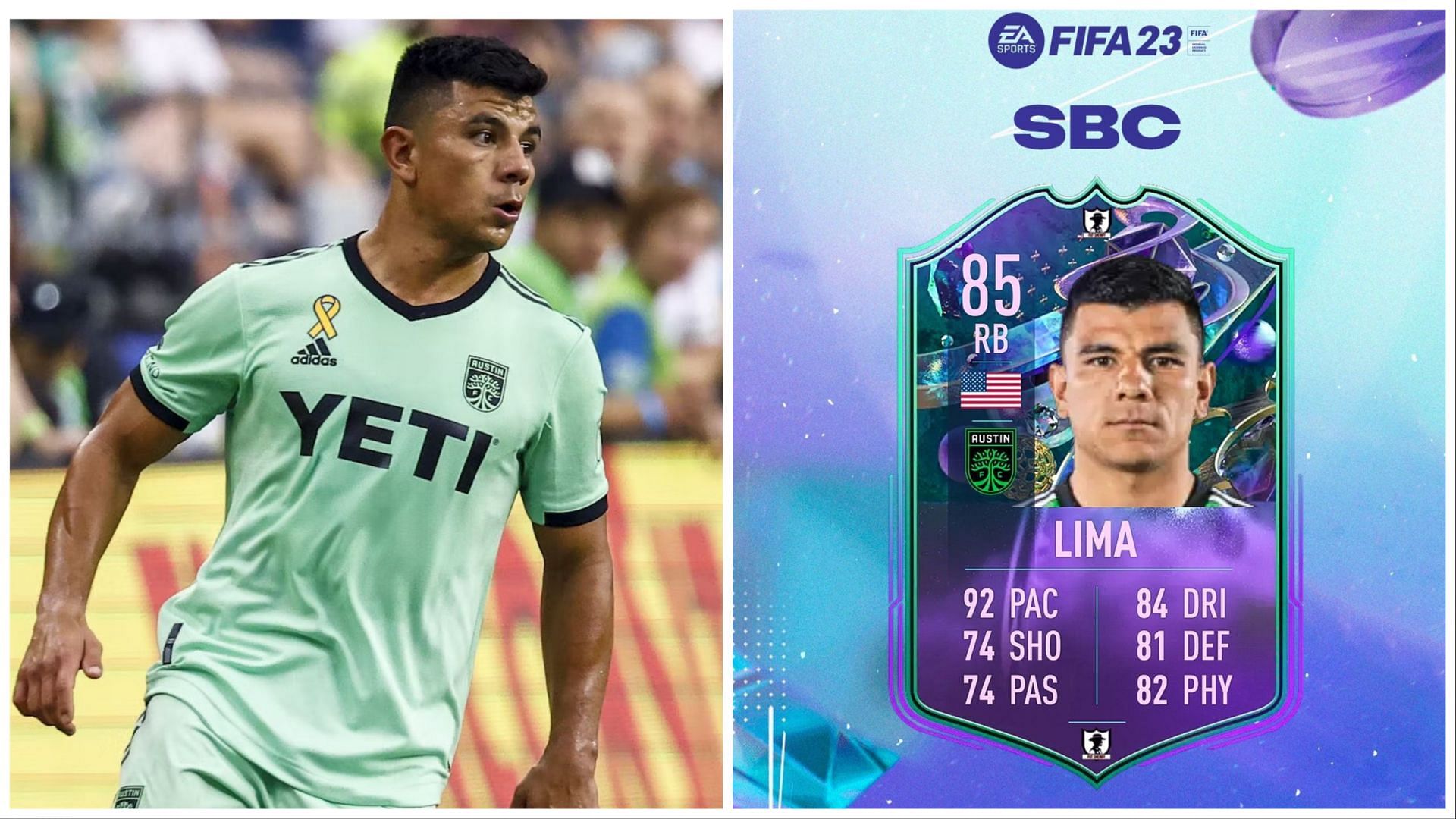 Fantasy FUT Nick Lima has been leaked (Images via Getty and Twitter/FUT Sheriff)