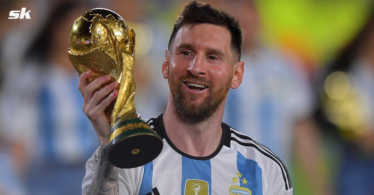 Lionel Messi is happy after celebrating World Cup win with fans