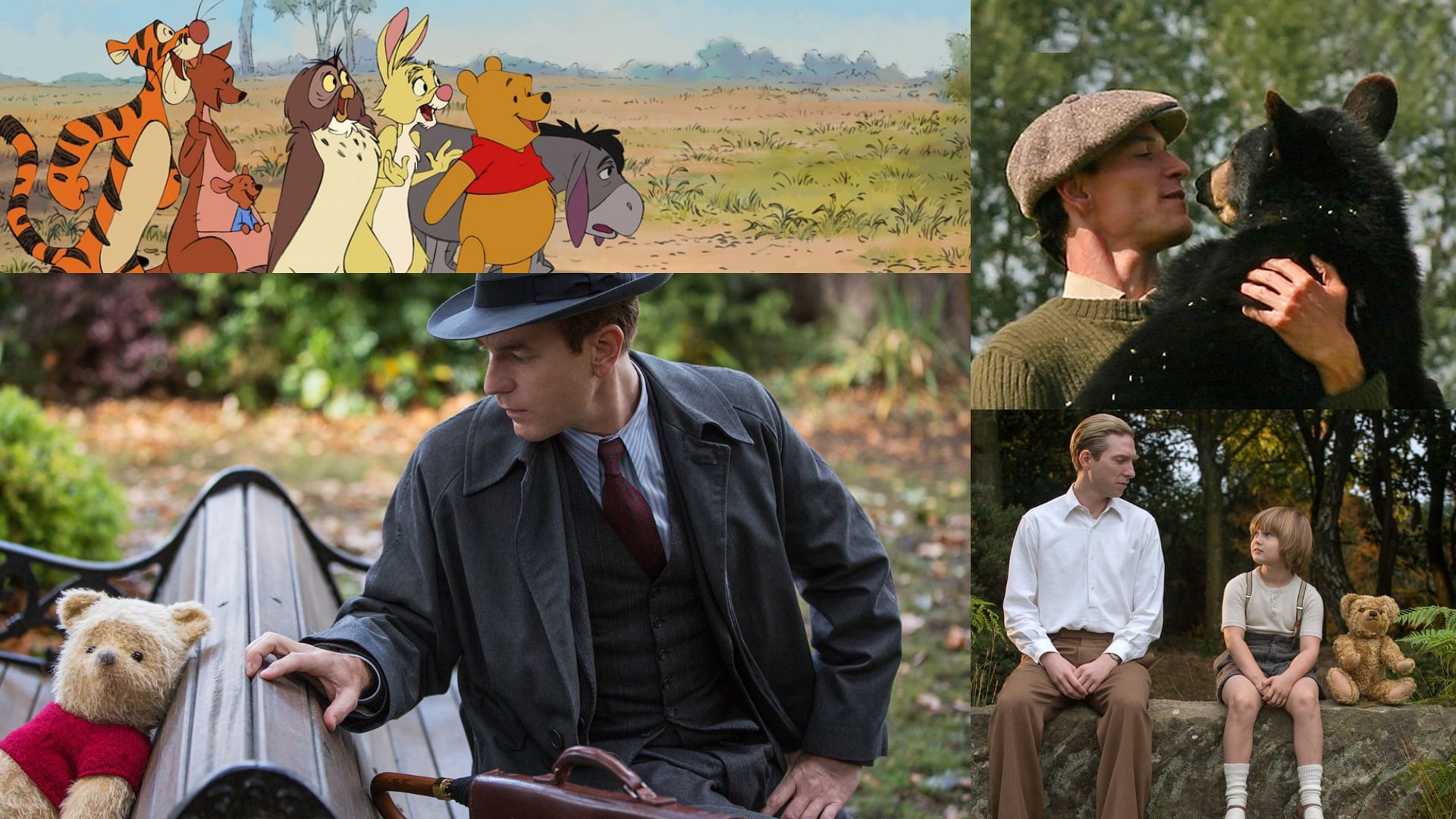 Winnie-the-Pooh movies (Images via IMDb) 