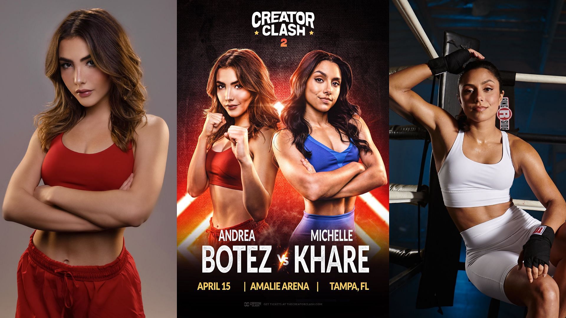 Creator Clash 2 Adds Andrea Botez vs. Michelle Khare for April 15 Card -  Big Fight Weekend