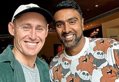 "Talking cricket with this champ"- Ravichandran Ashwin catches up with Marnus Labuschagne ahead of 3rd India vs Australia ODI in Chennai