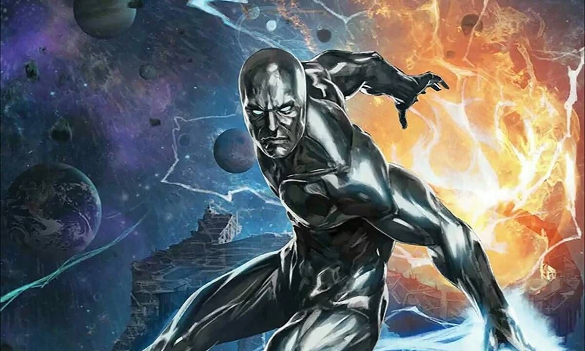 Guardian of the cosmos: Silver Surfer&#039;s cosmic powers would be right at home in DC&#039;s interstellar community (Image via Marvel Studios)