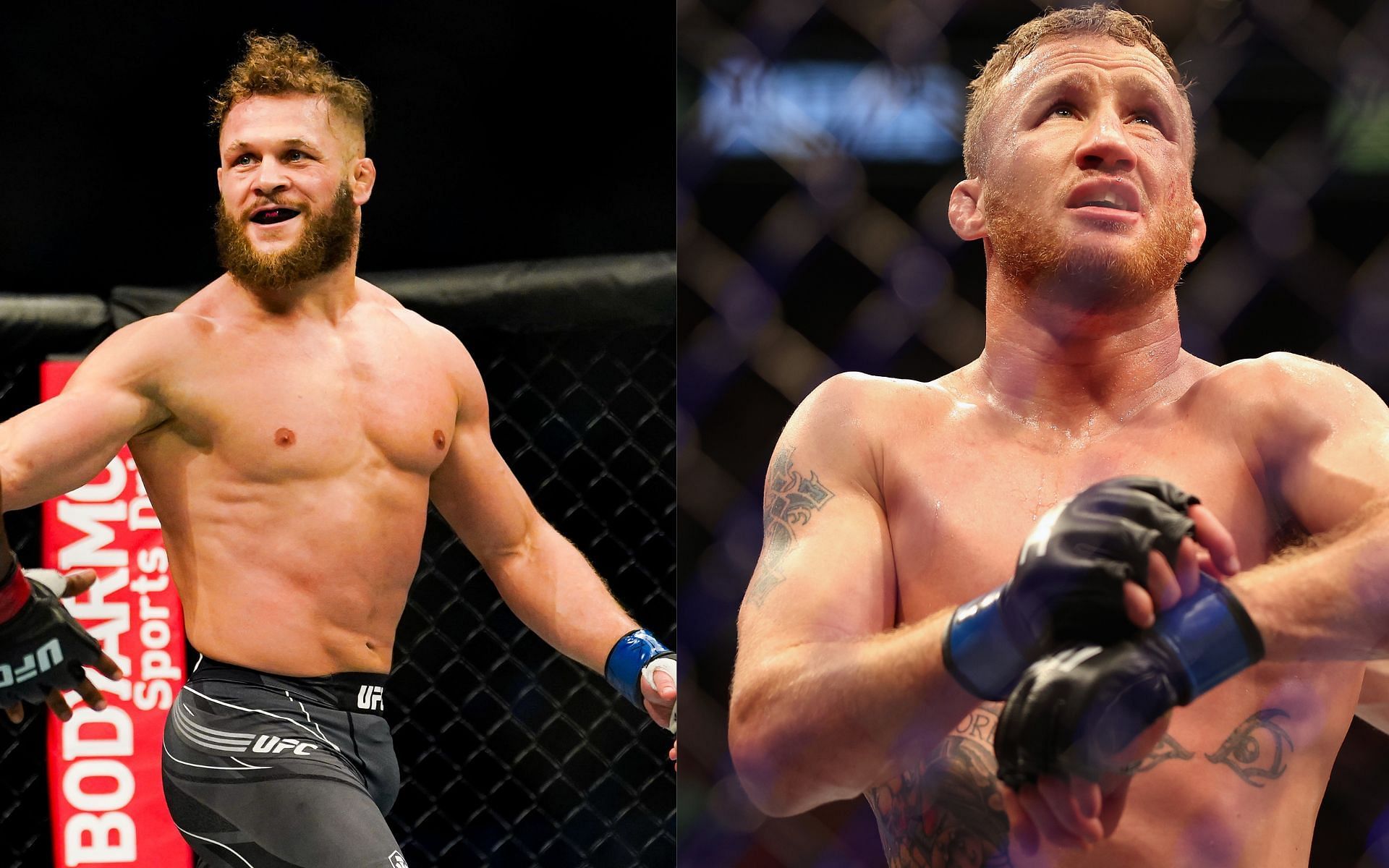 Rafael Fiziev (left) and Justin Gaethje (right) (Image credits Getty Images)