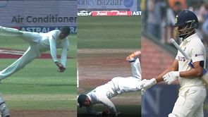 [WATCH] Usman Khawaja takes a stunning catch to put an end to Shreyas Iyer's counter-attack on Day 2 of the 3rd IND vs AUS Test