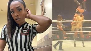 "Didn't take my eyes off those shoulders!" - Referee reacts to hilarious sequence at WWE Live Event