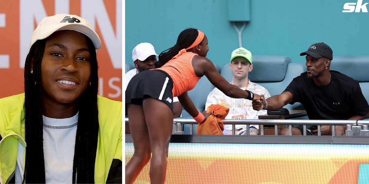 Coco Gauff was nervous to see Jimmy Butler at the 2023 Miami Open
