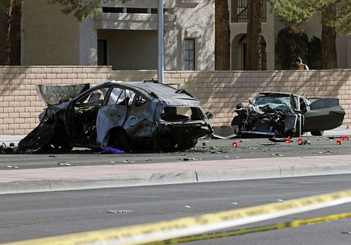 The Henry Ruggs III crash site