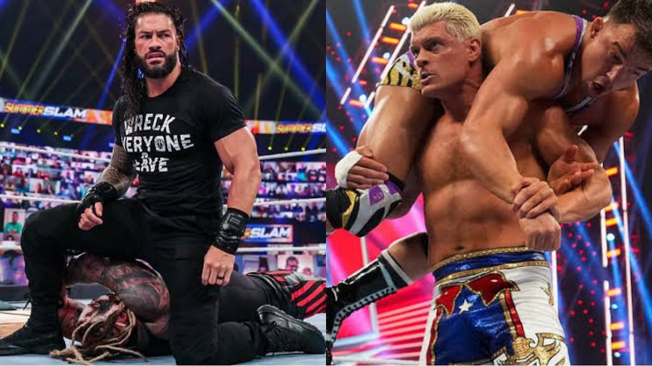 WWE सुपरस्टार्स रोमन रेंस और कोडी रोड्स