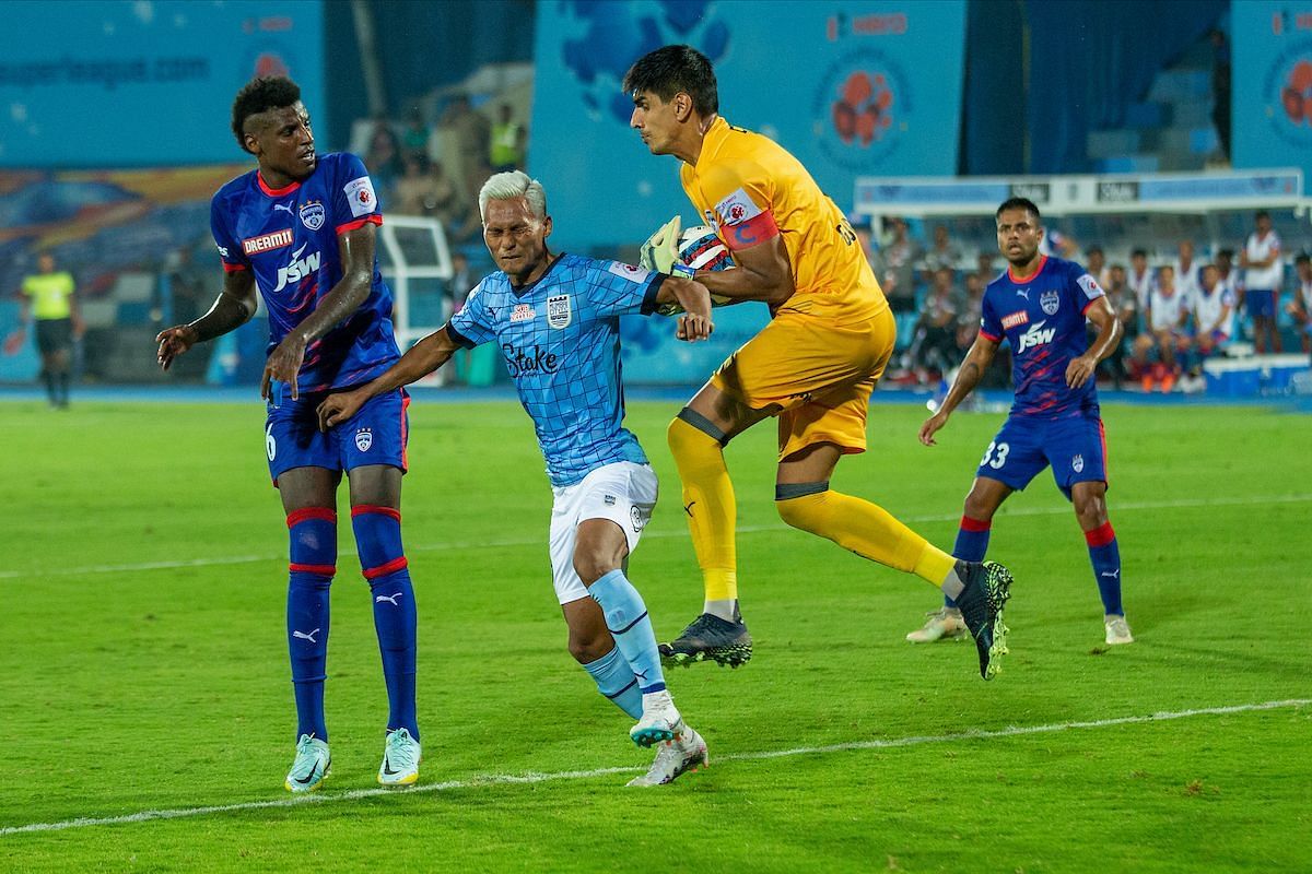 Bengaluru FC managed to keep a clean sheet today (Image courtesy: ISL Media)