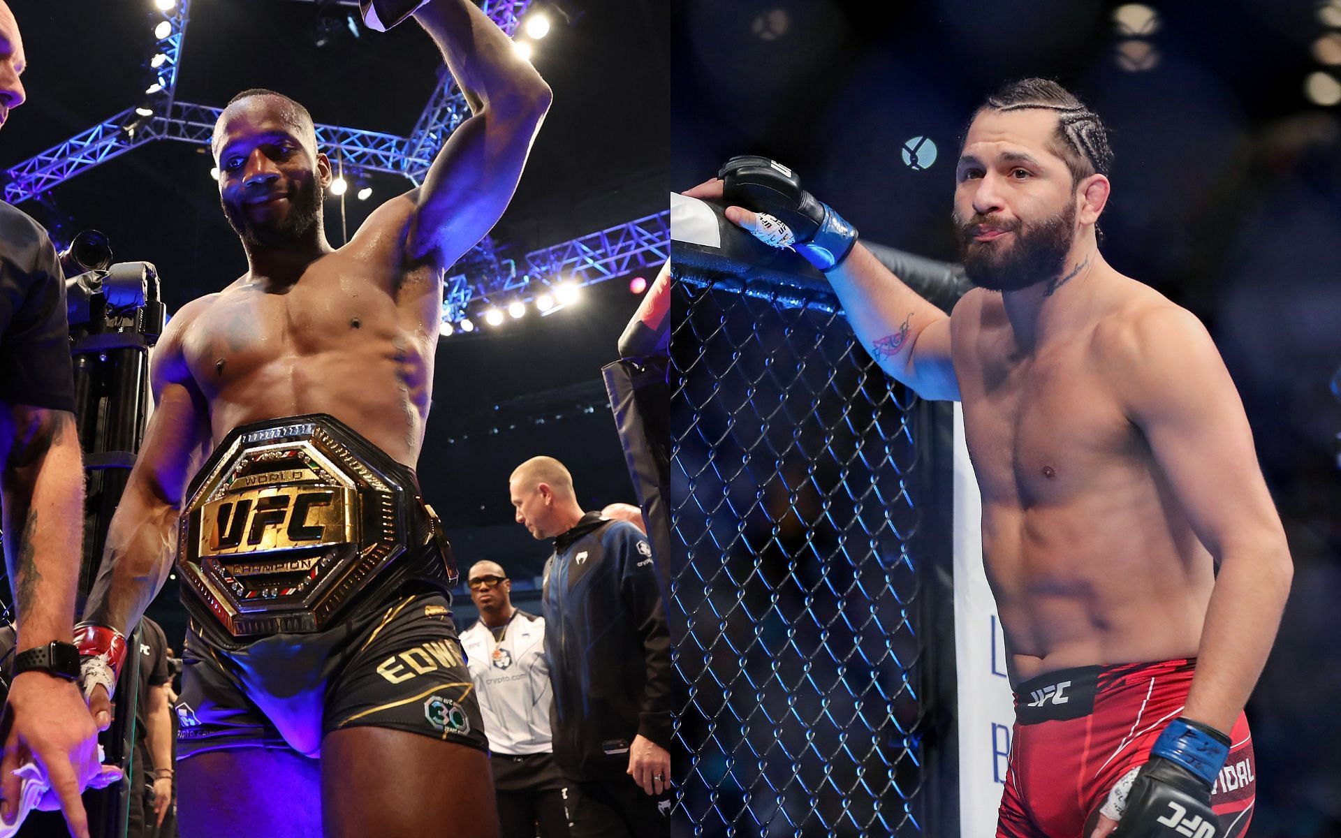 Leon Edwards (left) and Jorge Masvidal (right) (Image credits Getty Images)