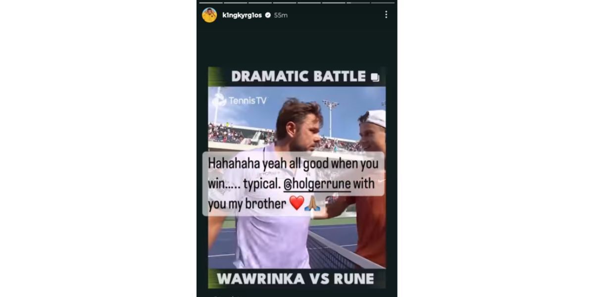 Nick Kyrgios&#039; Instagram story