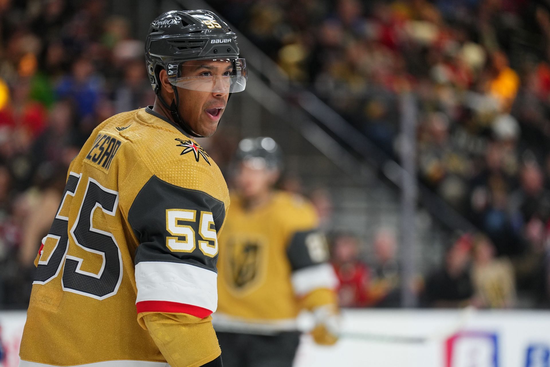 Keegan Kolesar pictured during Montreal Canadiens v Vegas Golden Knights game