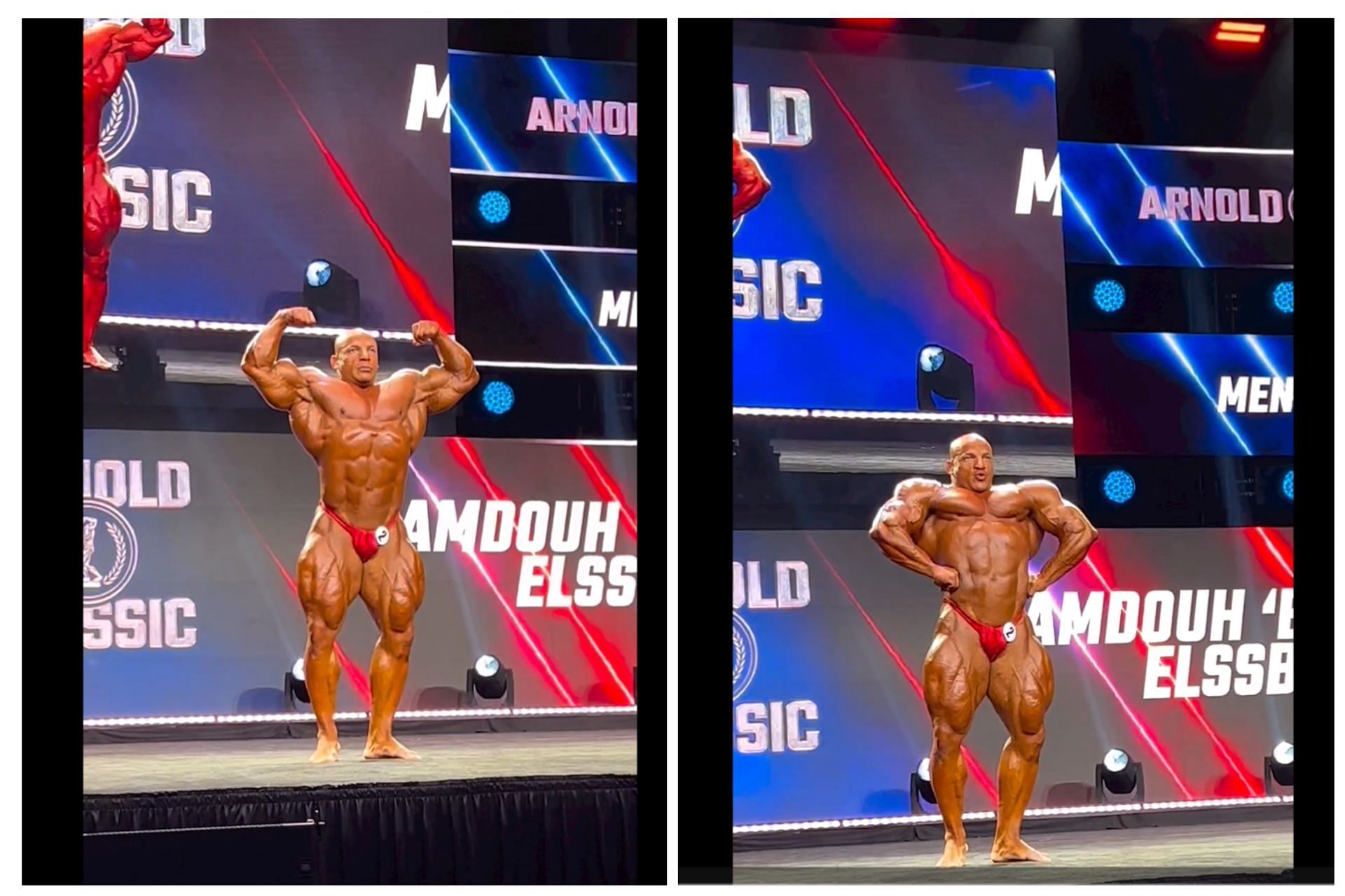 Big Ramy performs on stage at the 2023 Arnold Classic: Image via Instagram (@big_ramy)