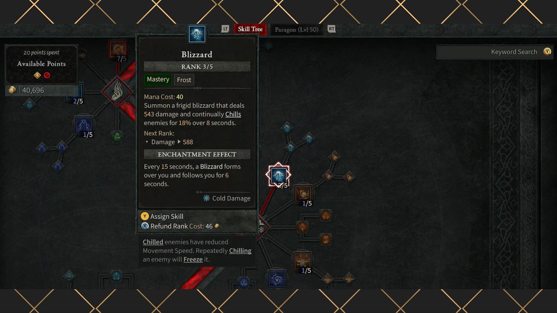 Enchantment effects of different skills in Diablo 4 (Image via Sofa Supastar Gaming/YouTube)