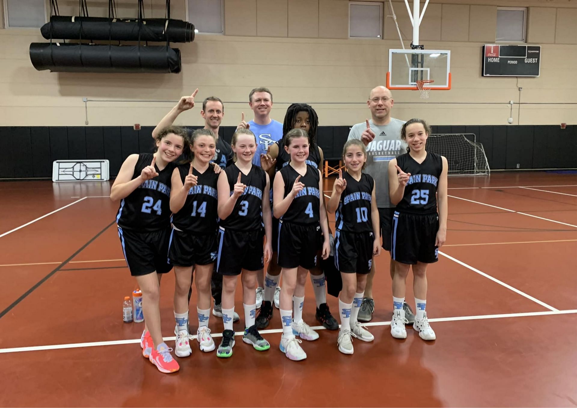 The incredible Spain Park all-girls basketball team that beat an all-boys squad but was denied the championship trophy.  [photo: Facebook}