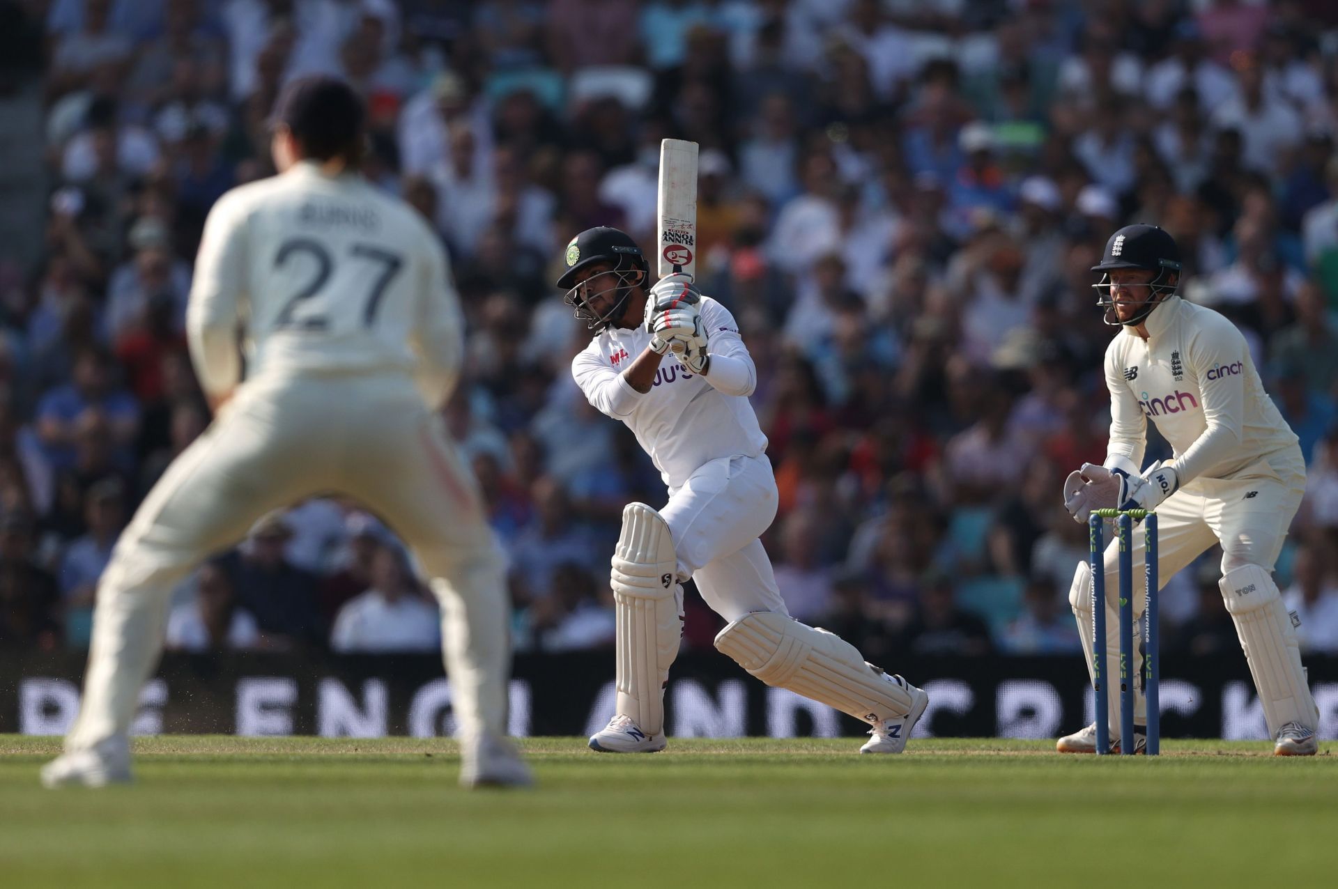 Umesh Yadav made some quick runs against the hosts at The Oval.