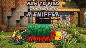 How to find sniffer in Minecraft 1.20 snapshot and beta