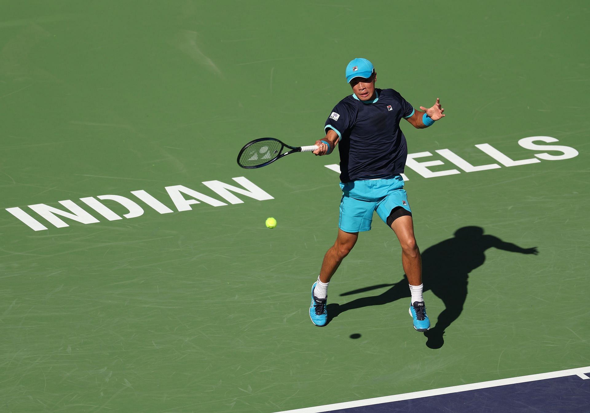 Brandon Nakashima at the 2023 BNP Paribas Open.