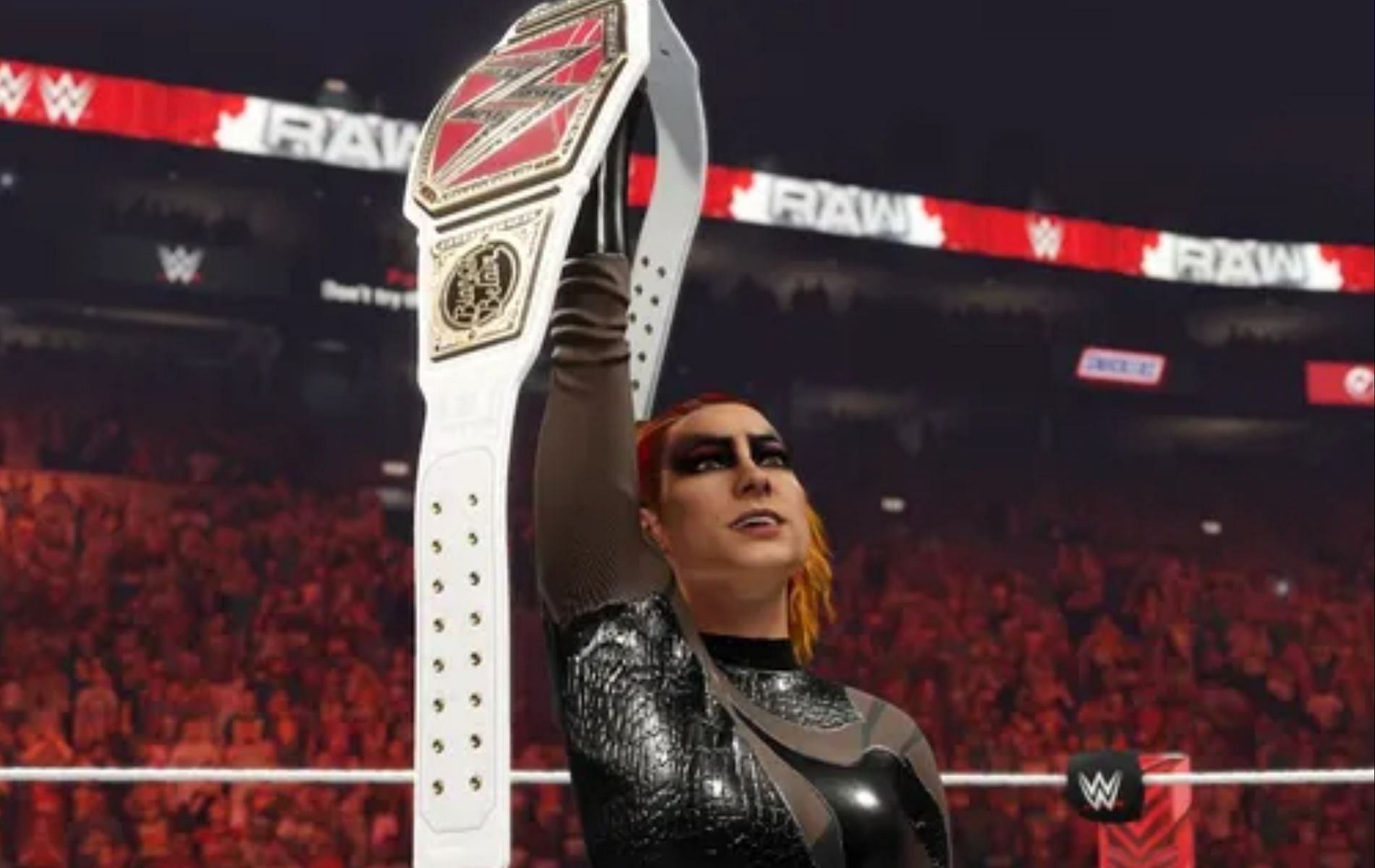 Cashing in on the Money in the Bank post-match is the easiest way to get title glory in WWE 2K23 (Image via 2K Games)