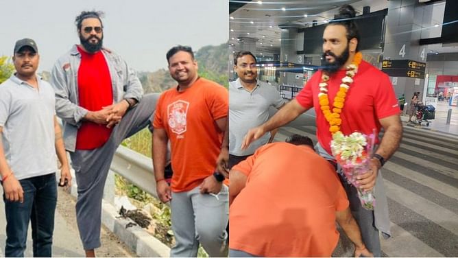 "अपनों के बीच आकर अच्छा लग रहा है" - डेढ़ साल के लंबे इंतजार के बाद भारत आने पर WWE Superstar Saurav Gurjar ने दी प्रतिक्रिया
