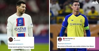 "Worst opinion I’ve ever heard" - Fans react emphatically to argument claiming Cristiano Ronaldo was a better dribbler than Lionel Messi