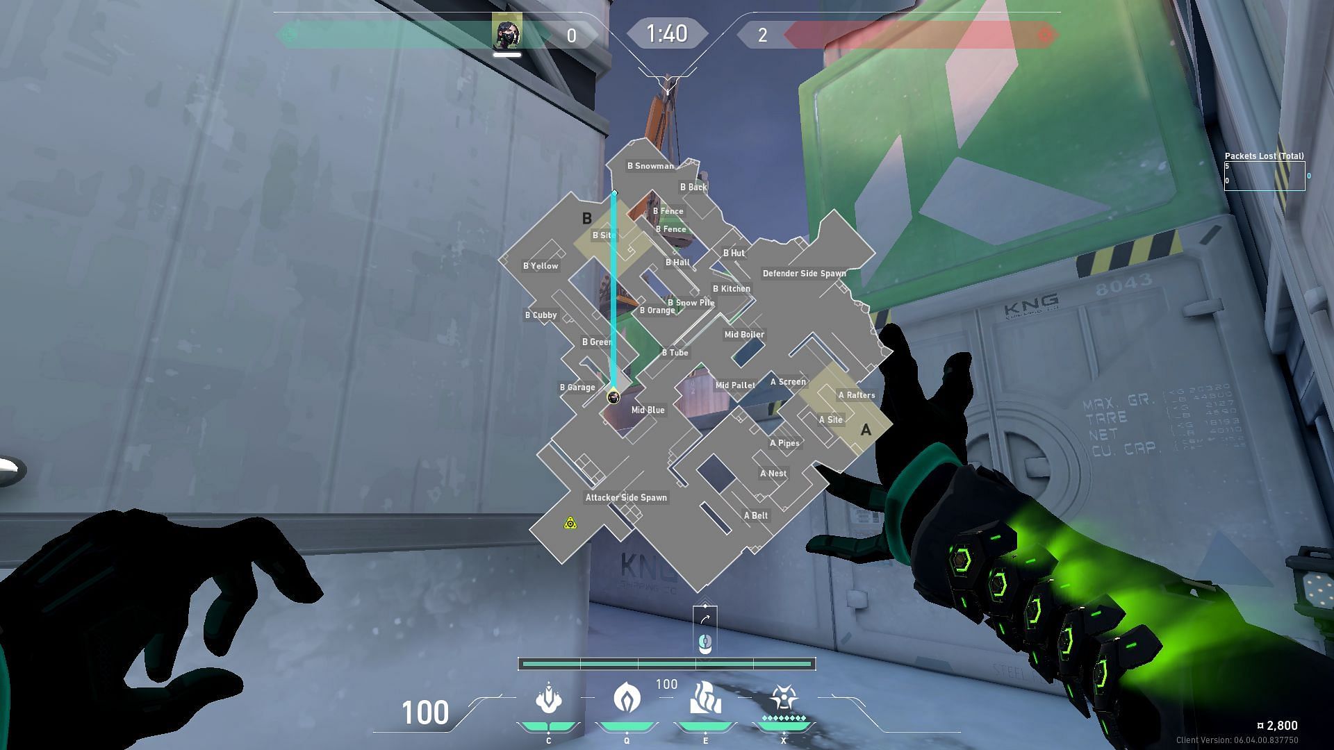Viper wall on Icebox (Image via Riot Games)
