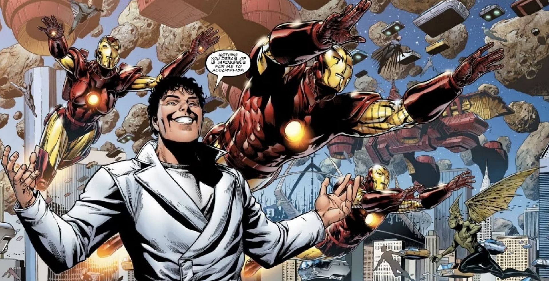 The heroes and villains of the Marvel Universe battling on a strange alien planet (Image via Marvel Comics)