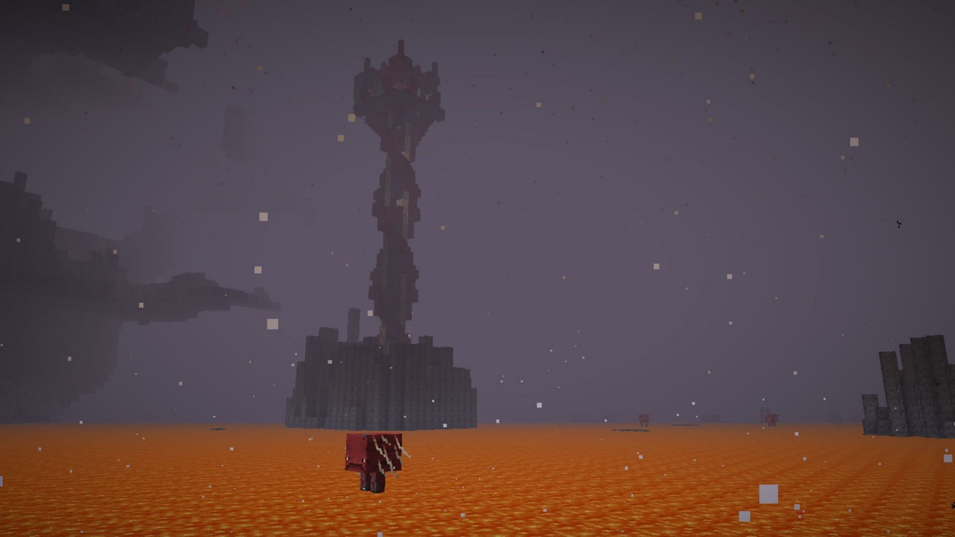 This simple mod adds a single brand-new structure to the Nether in Minecraft (Image via CurseForge)