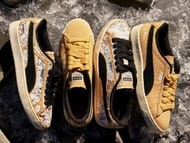 Take a closer look at the collaborative Suede sneakers (Image via DEAL)