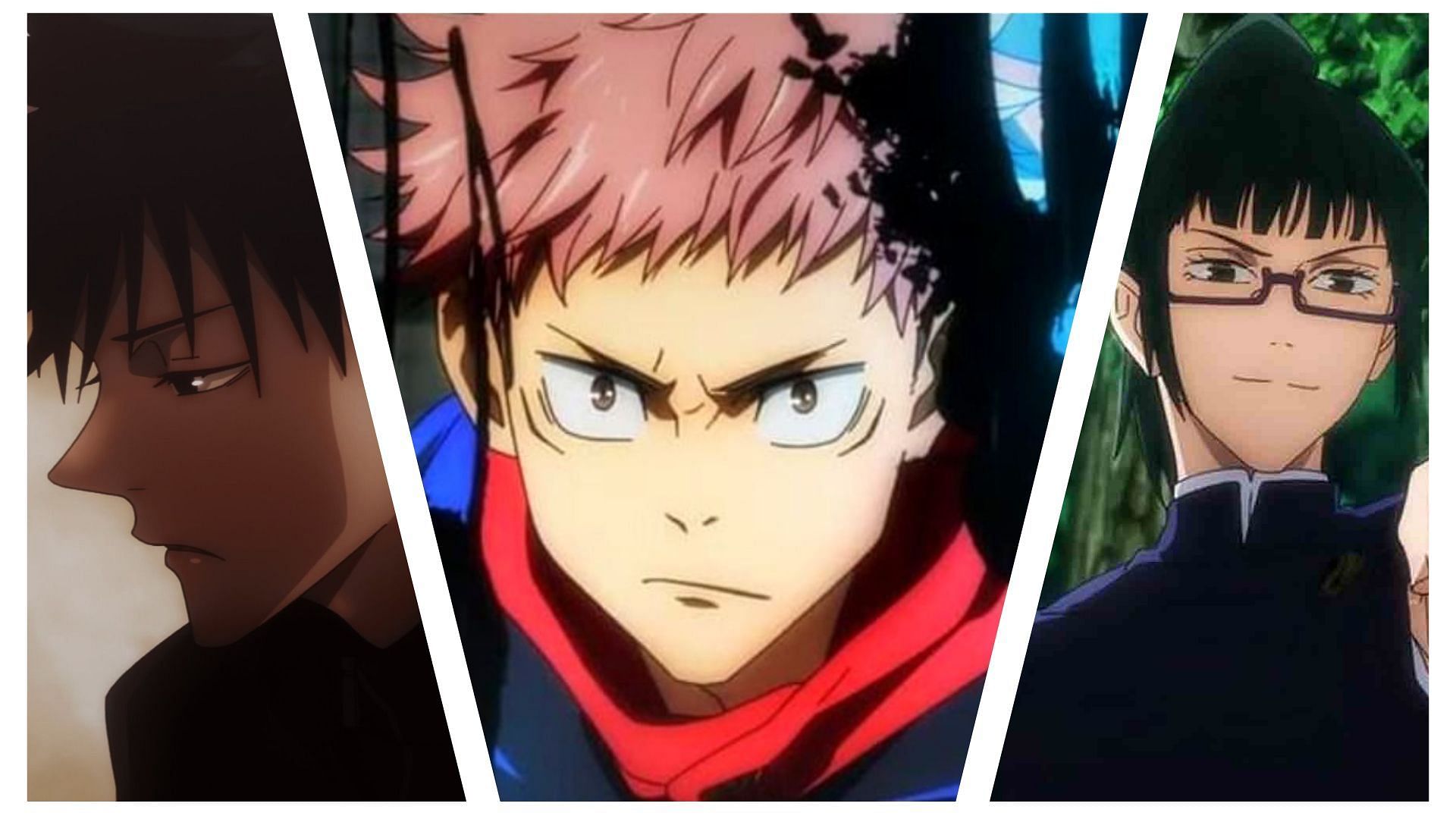 The central characters in Jujutsu Kaisen chapter 215 (Image via Mappa)