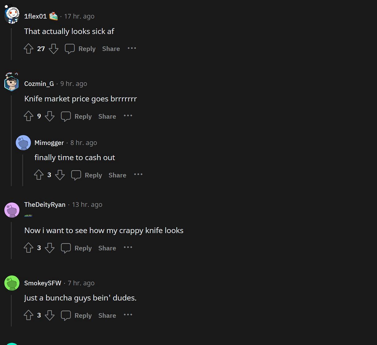 Reddit comments. (Image via Reddit/LivestreamFail)