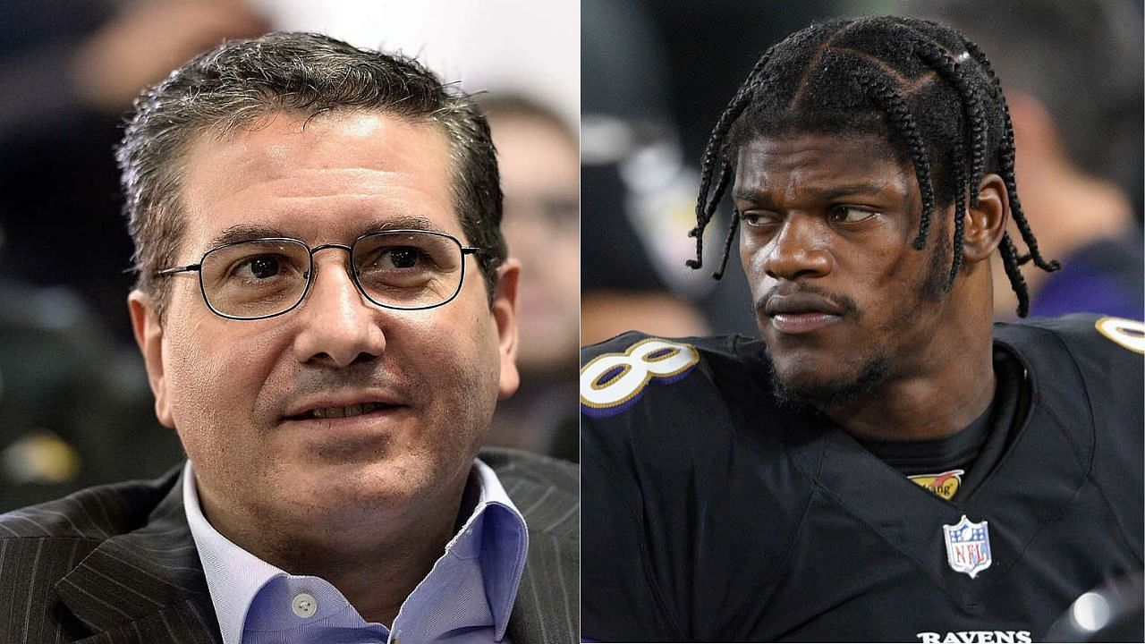 Dan Snyder and Lamar Jackson