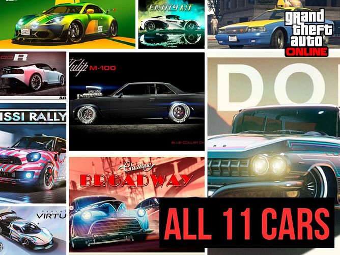 All 11 new GTA Online cars added with Los Santos Drug Wars so far