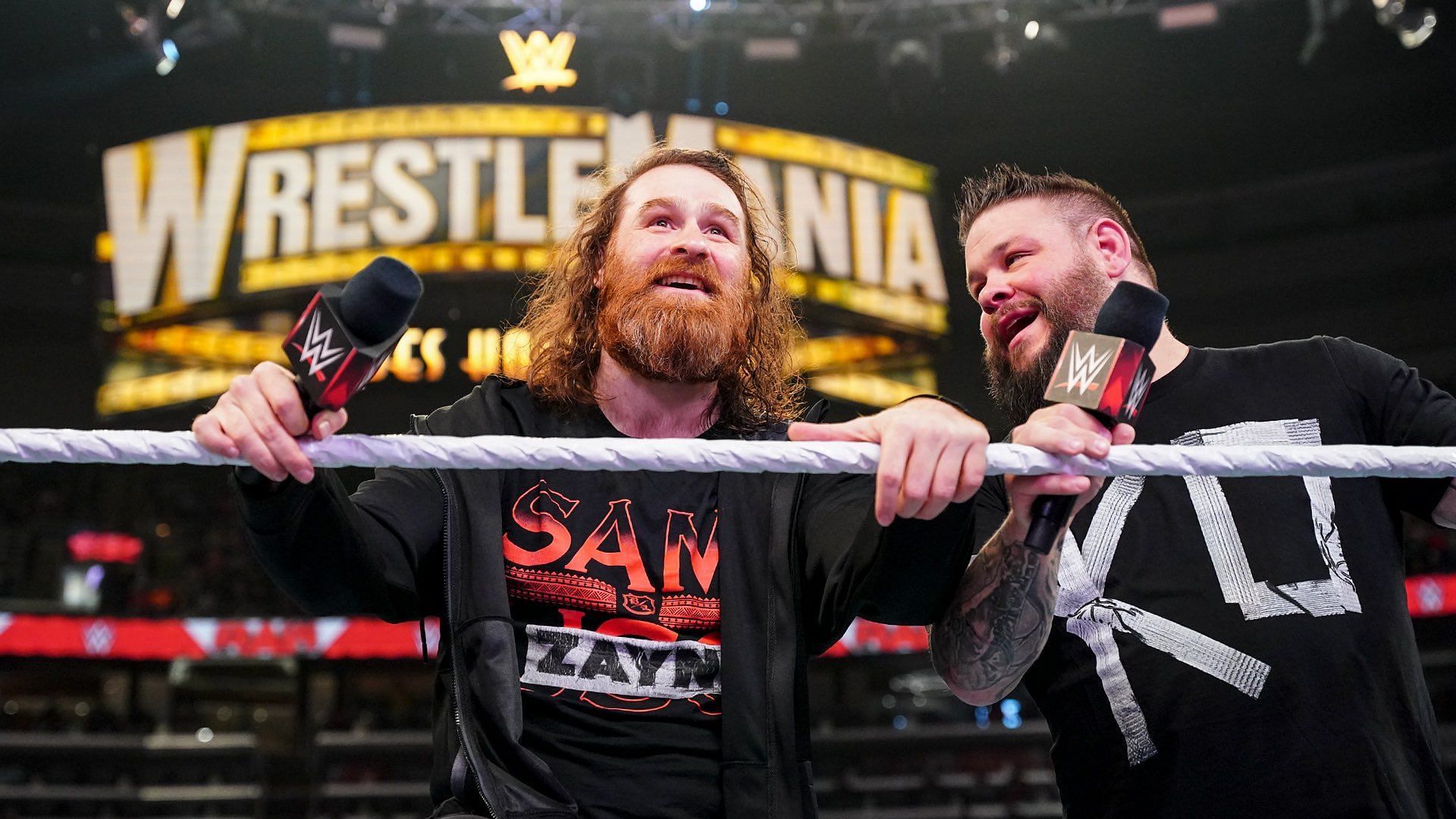 Kevin Owens and Sami Zayn challenged the Usos to a match at WrestleMania 39