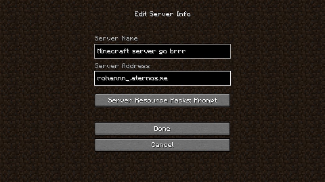 How to create Minecraft server on Aternos