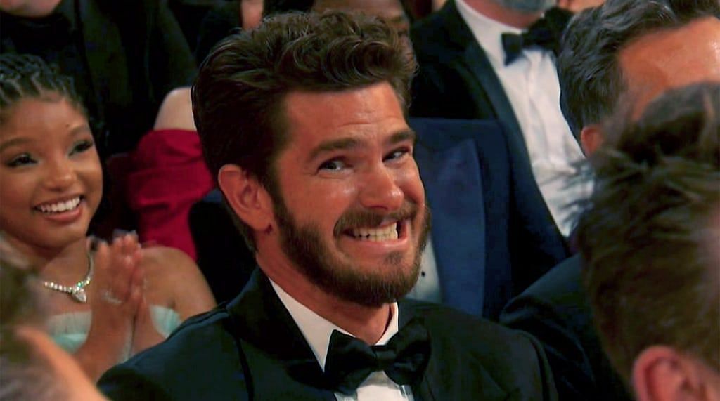 Social media users share hilarious memes after Andrew Garfield reaction to Jimmy Kimmel