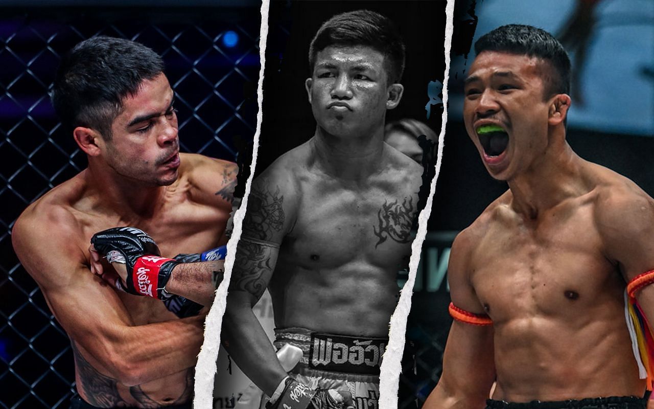 Danial Williams (Left) steps in for Rodtang (Centre) to face Superlek (Right) at ONE Fight Night 8