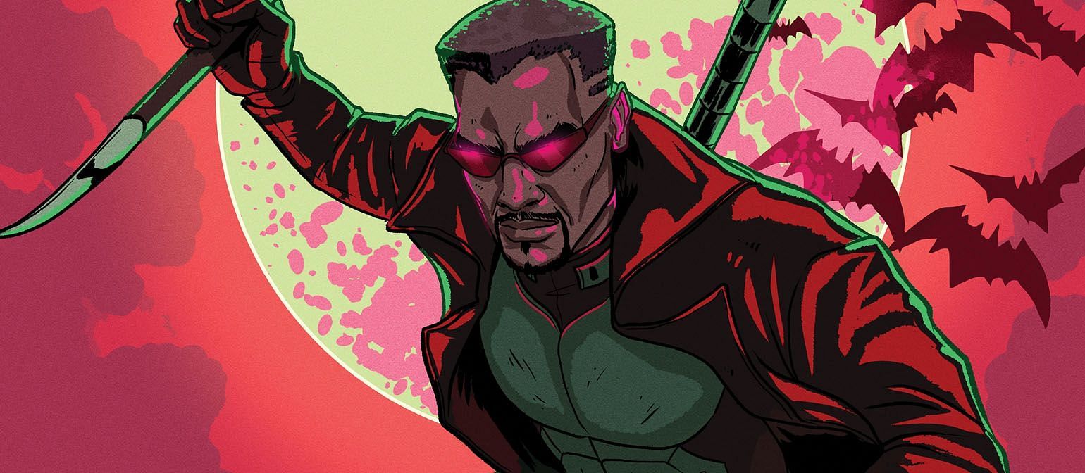 Vampire hunter extraordinaire: Blade&#039;s expertise in combatting the undead would make him a welcome addition to DC&#039;s supernatural lineup (Image via Marvel Comics)