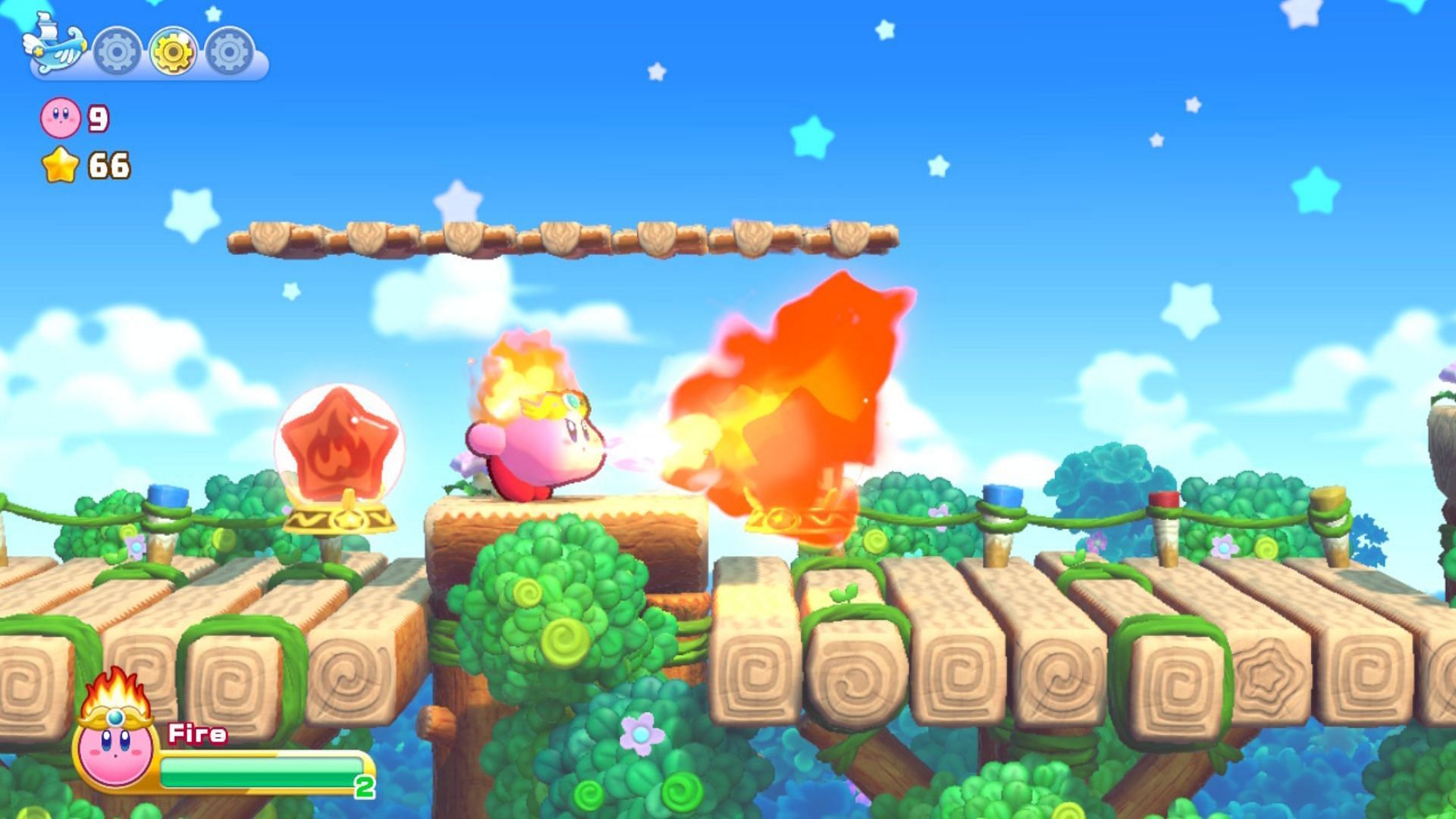 Kirby&#039;s signature power-ups in the game (Image via Nintendo)