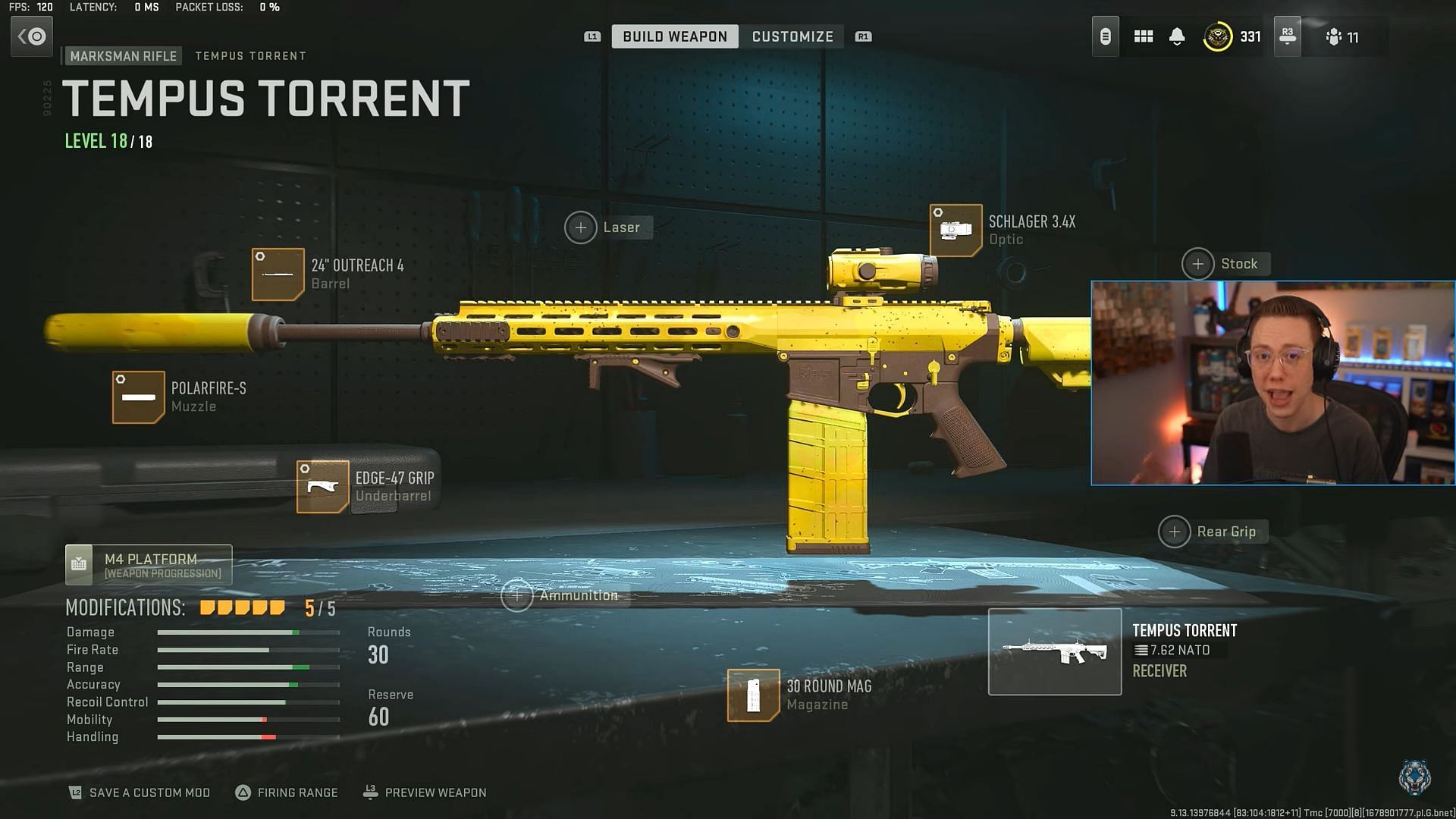 Best Tempus Torrent loadout in Warzone 2 Season 2 Reloaded (Image via Activision and YouTube/WhosImmortal)
