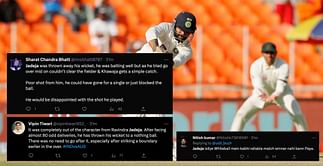 "Brain fade moment for Jadeja" - Fans slam Indian all-rounder after he throws away his wicket in 4th IND vs AUS Test