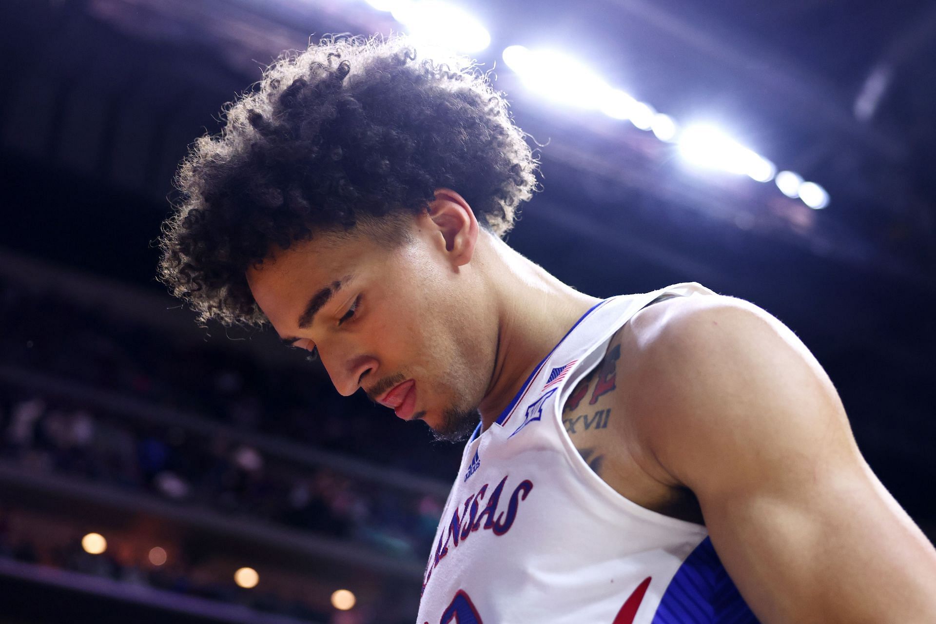 Kansas' Jalen Wilson led the Jayhawks in scoring but could not advance to the Sweet 16.