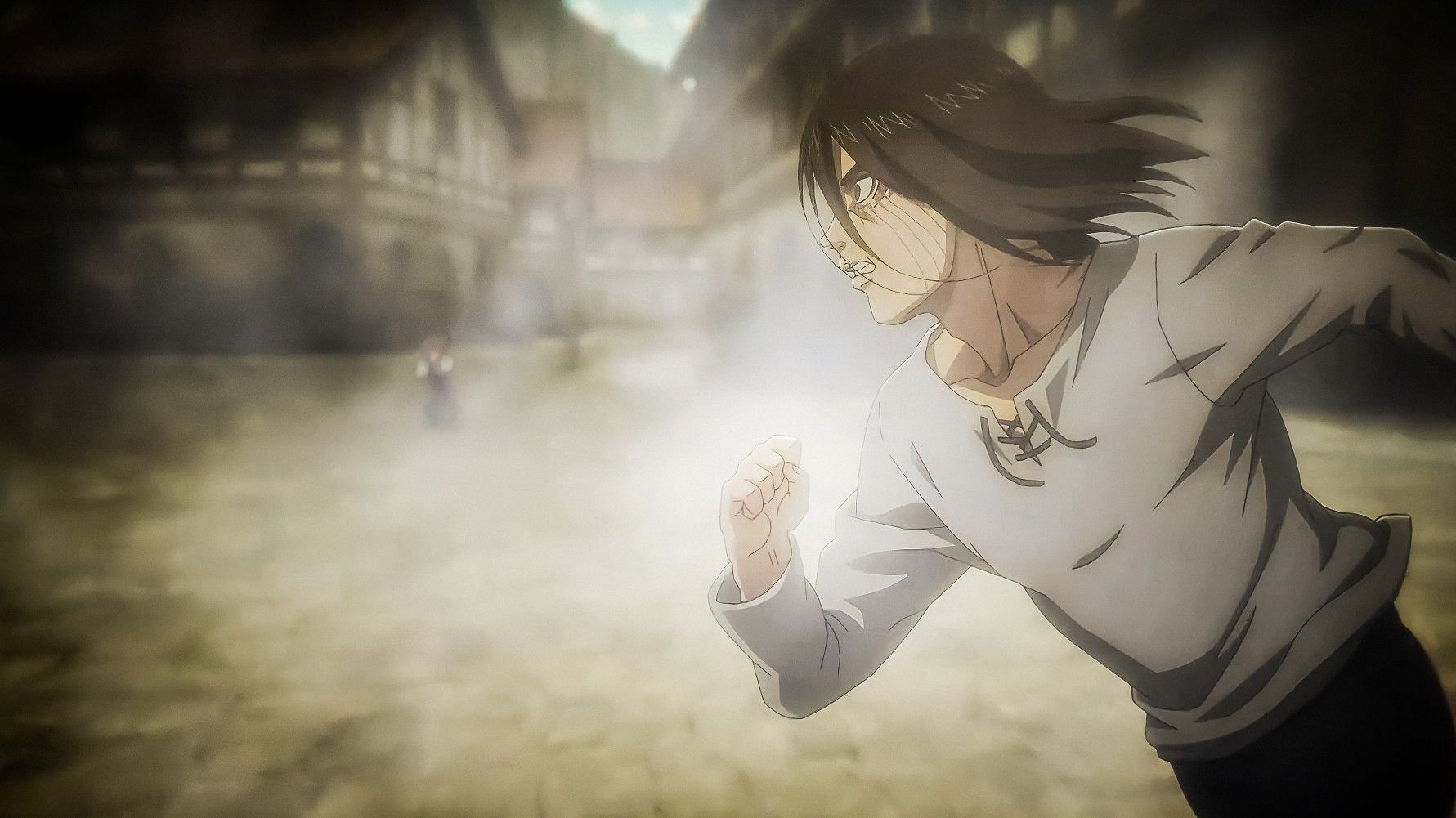 Eren Yeager in Attack on Titan (Image via Mappa)