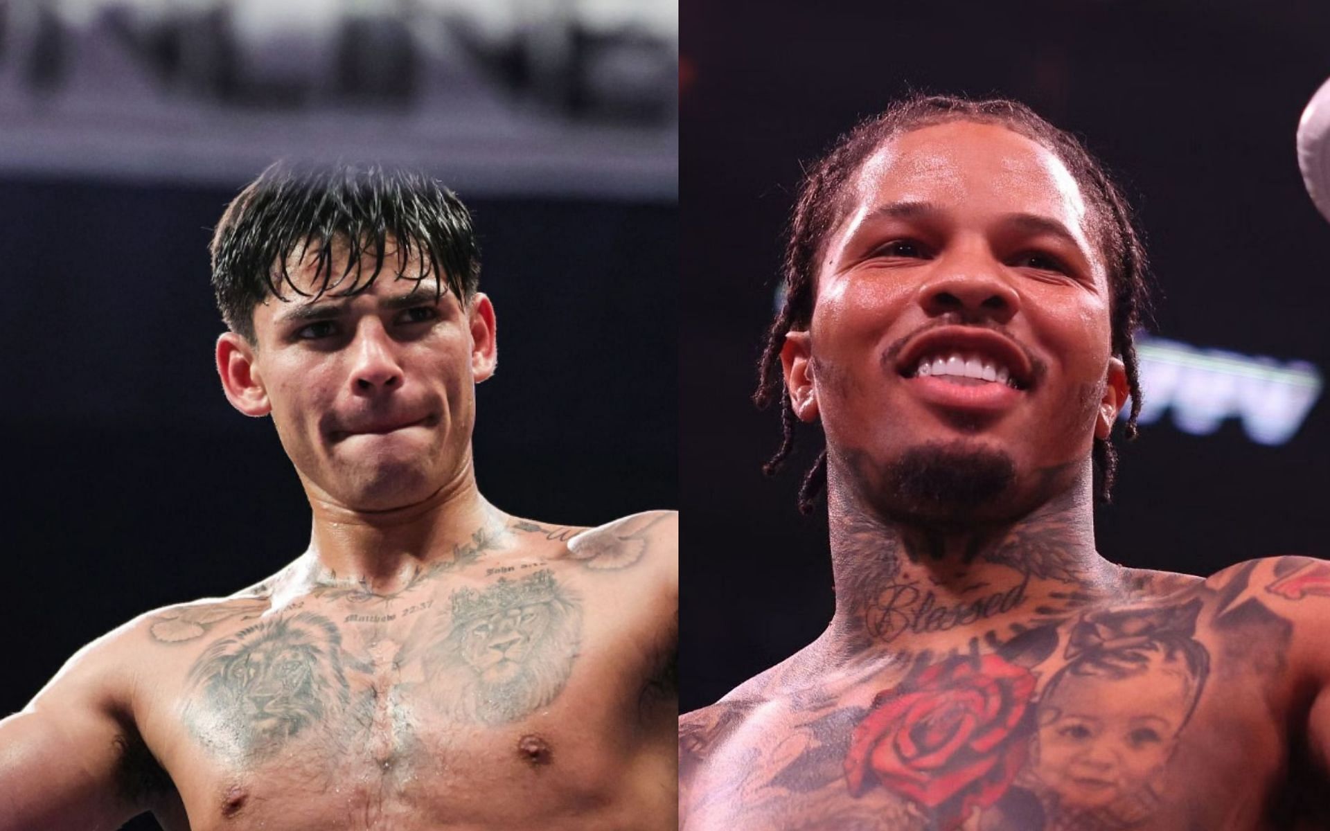 (Left) Ryan Garcia and Gervonta Davis (Right) (Image credits: Getty Images)