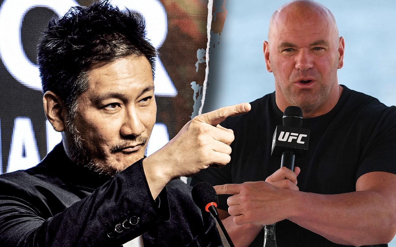 ONE Championship CEO Chatri Sityodtong (left) and UFC President Dana White (right).