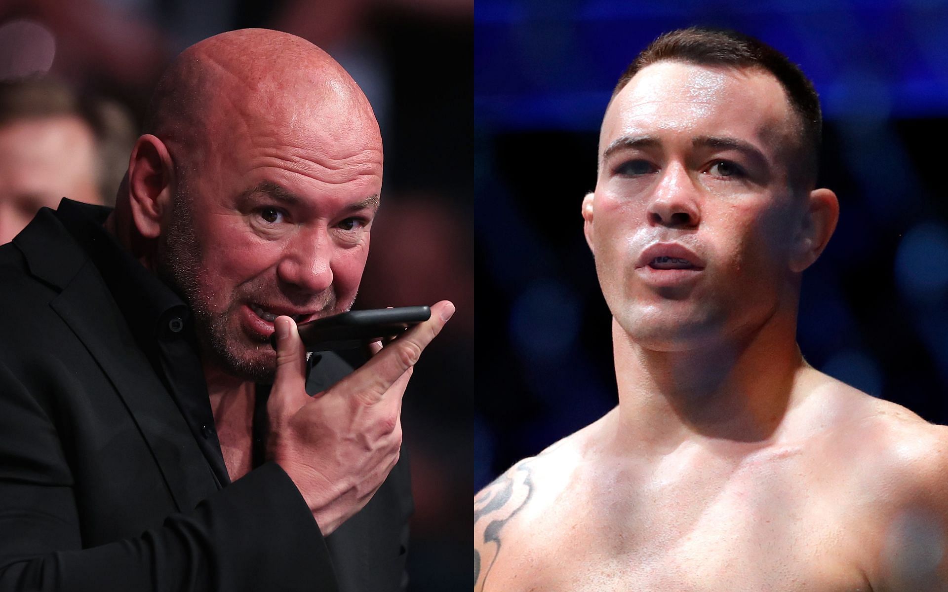 Dana White (Left) and Colby Covington (Right)