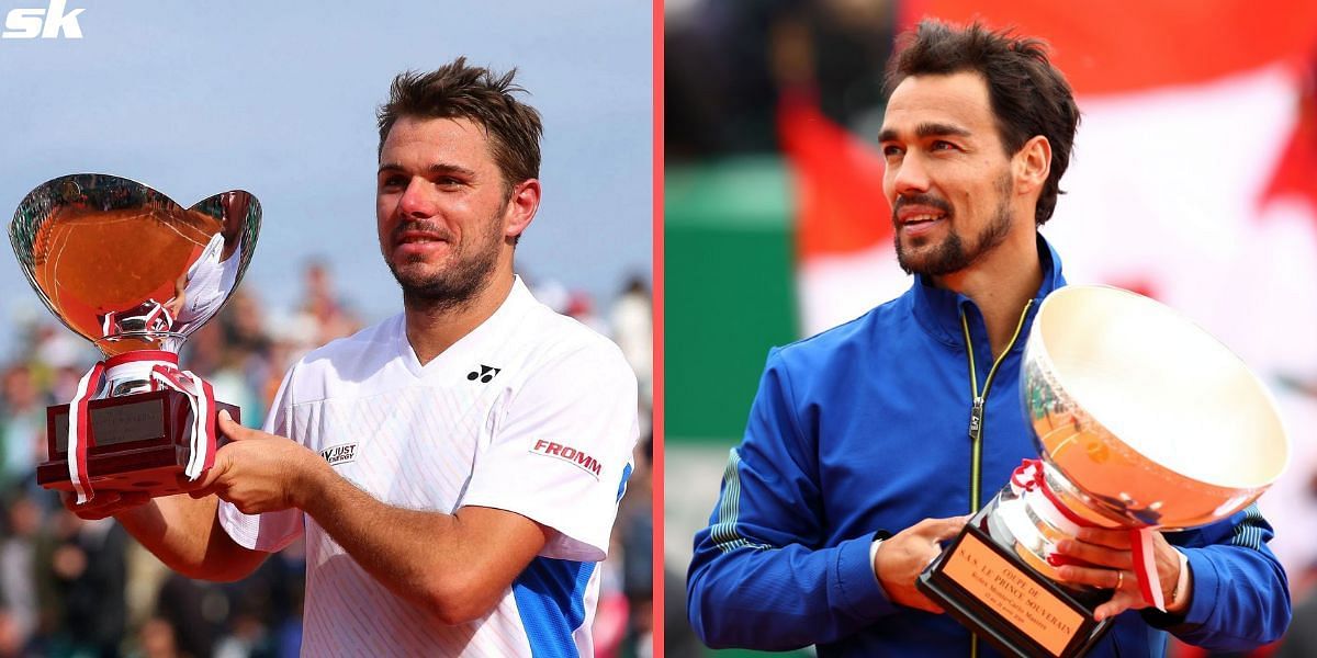 Wawrinka (left) and Fognini have been given wildcards for Monte Carlo.